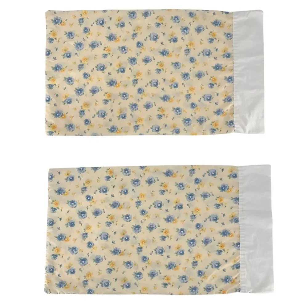 Vintage Cottagecore Floral Queen Sheet & Pillowcases 90s 1990s